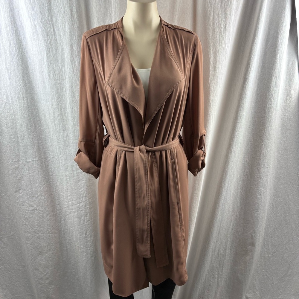 Artizia Babaton Quincey Jacket Lightweight Tan Trench Drape S - Picture 4 of 12